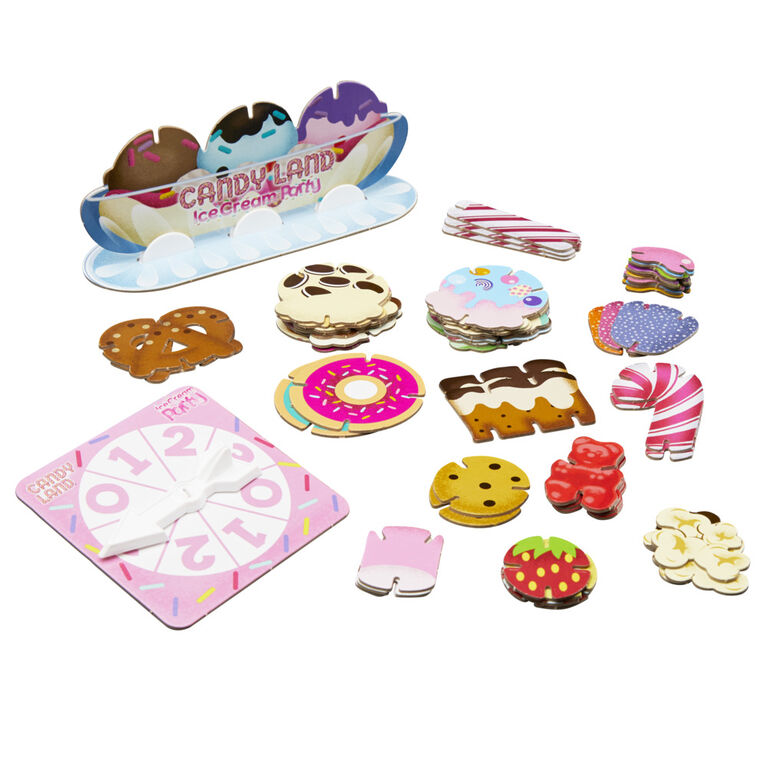 Jeu Candy Land Ice Cream Party de la gamme Ready Set Discover, jeu préscolaire - Édition anglaise