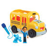 Blue's Clues and You! Sing-Along School Bus with Josh and Blue Figures, Includes Microphone and Plays 3 Songs - R Exclusive