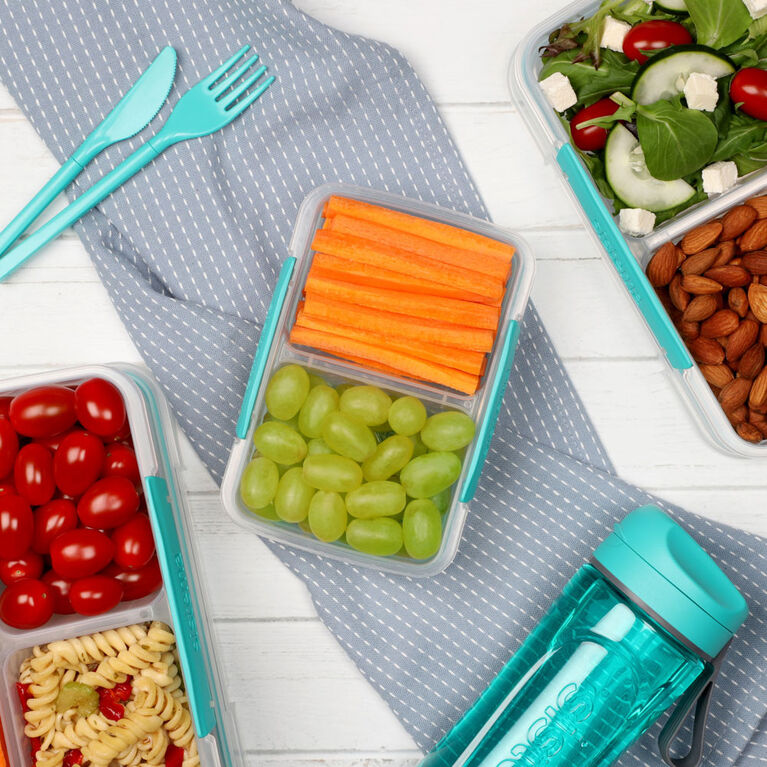 Sistema To Go Small Split Food Snack Container, 350 mL, Colour May Vary, 1 Pack
