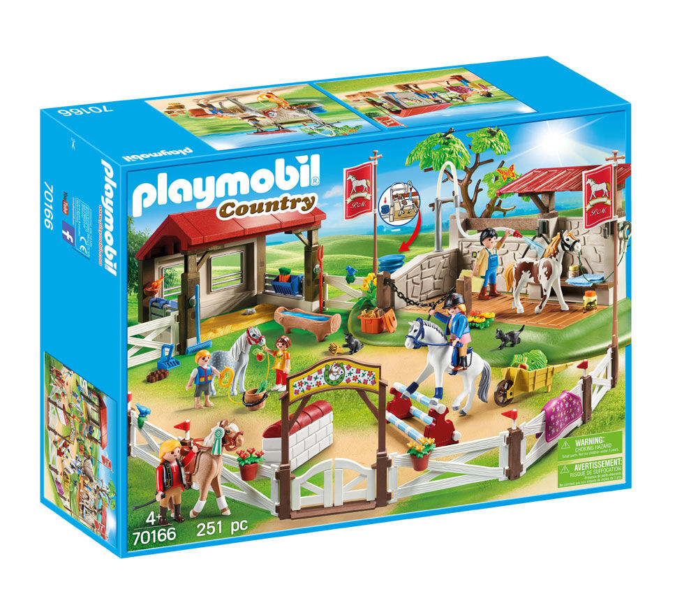 Playmobil ferme equestre avec remorque clearance
