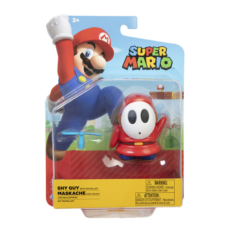 Nintendo 4" Figure: Red Shy Guy with Propeller