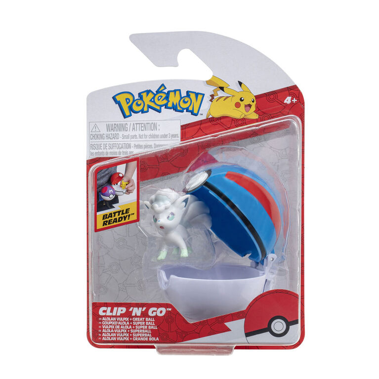 Pokémon Clip 'N' Go - Alolan Vulpix & Great Ball