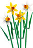 LEGO Daffodils Celebration Gift, Yellow and White Daffodil Room Decor 40747