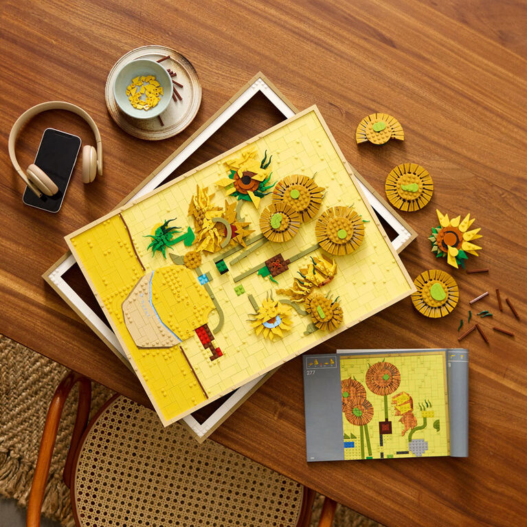 LEGO Art Vincent van Gogh - Sunflowers Building Set for Adults - Creative Activity for Art Lovers - 31215