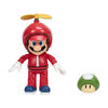 Nintendo 4" Figure - Propeller Mario with Green Mushroom