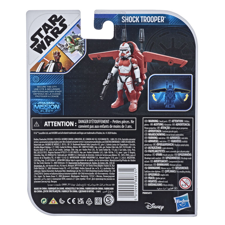Star Wars Mission Fleet Gear Class Shock Trooper Secure the City 2.5-Inch-Scale Figure and Vehicle