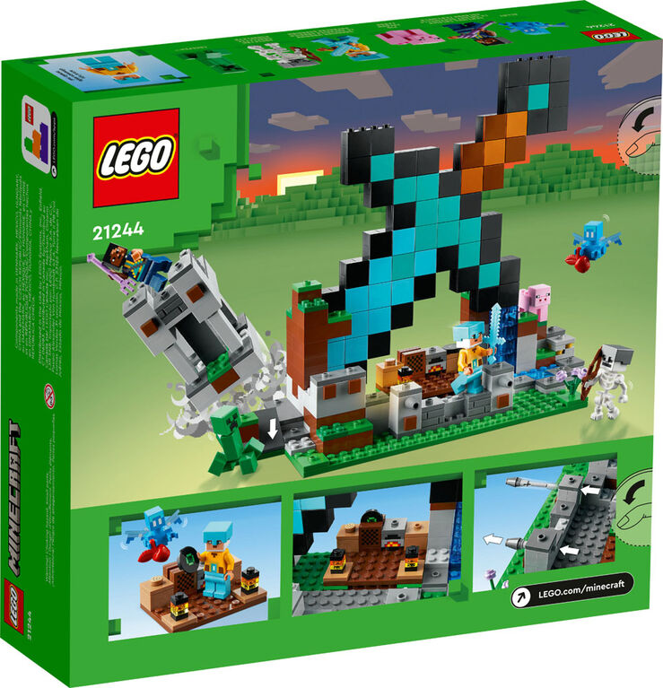 LEGO Minecraft L'avant-poste de l'épée 21244; Jeu de construction (427 pièces)