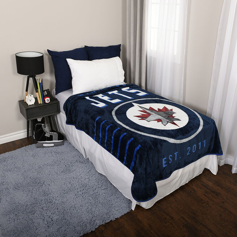 Couverture douce en peluche des Jets de Winnipeg de la LNH (60 x 70 pouces)