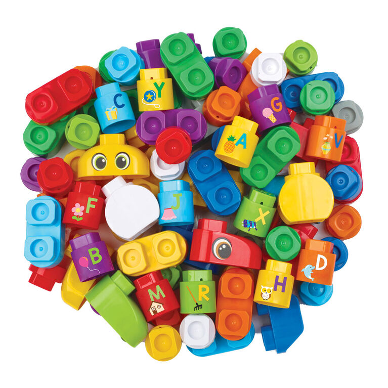 LeapFrog LeapBuilders 81-Piece Jumbo Blocks Box - French Edition