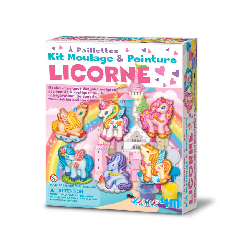 4M Kit Moulage & Peinture Licorne. - Édition française