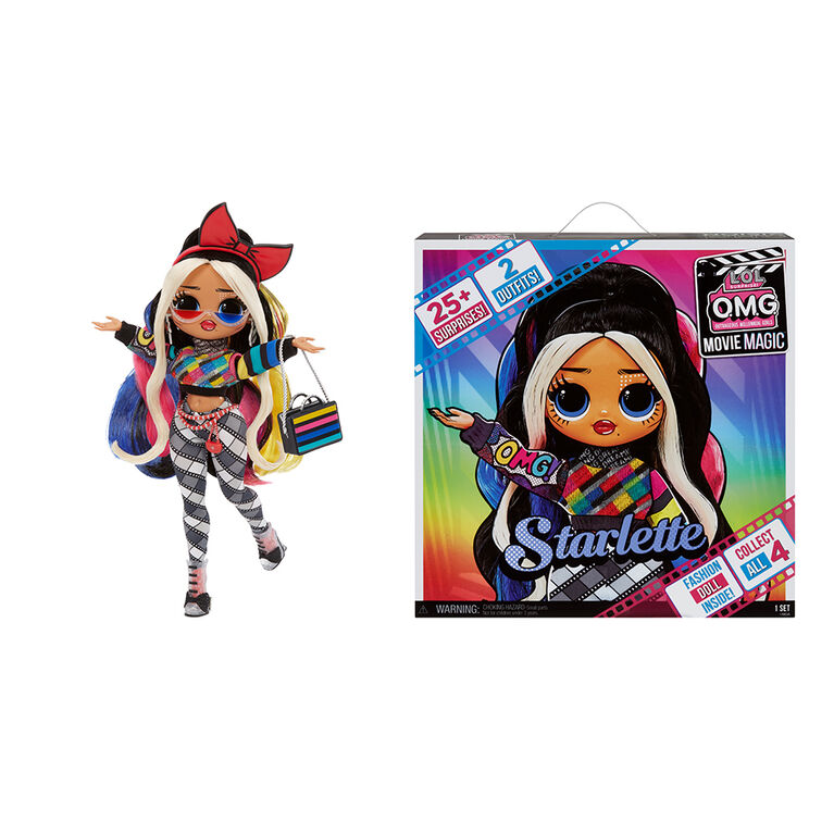 LOL Surprise OMG Movie Magic Starlette Fashion Doll with 25 Surprises