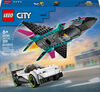 LEGO City Jet vs. Car Building Toys for Kids - Pretend Play Set for Boys & Girls, Ages 6+ - 60489