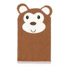 Baby Mode Signature Brown Monkey Hooded Towel and Mitt