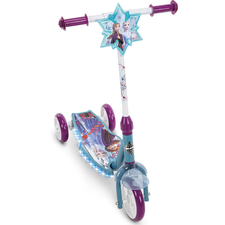 Frozen 2 Electro-Light 3-Wheel Preschool Scooter, white