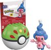 MEGA Pokemon Mime Jr. building set with 24 pieces and Poke Ball