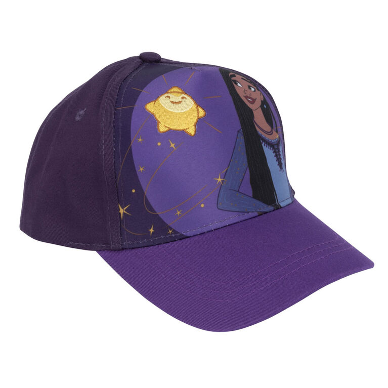 Disney Wish Kids Baseball Cap With Asha And Star Purple