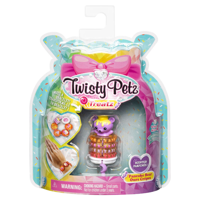 Twisty Petz Treatz, Bracelet Ours Pancake parfumé empilable à collectionner