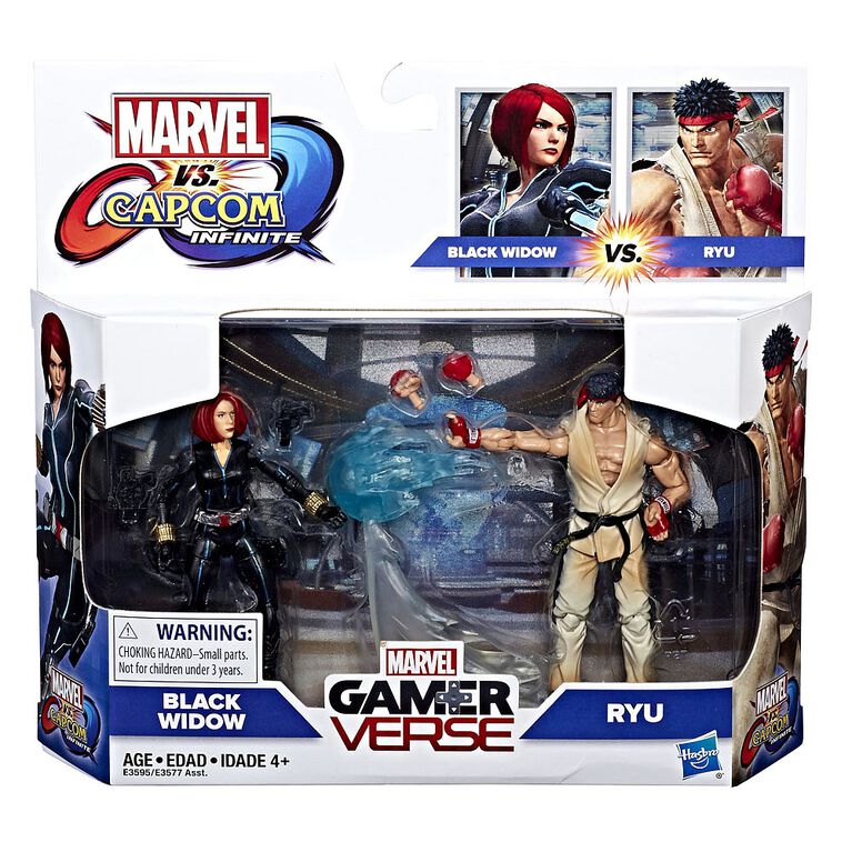 Marvel Gamerverse Marvel vs. Capcom - Duo Black Widow contre Ryu.