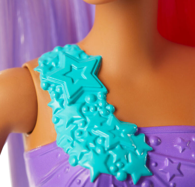 Barbie Dreamtopia Mermaid Doll, 12-inch, Pink and Purple Hair