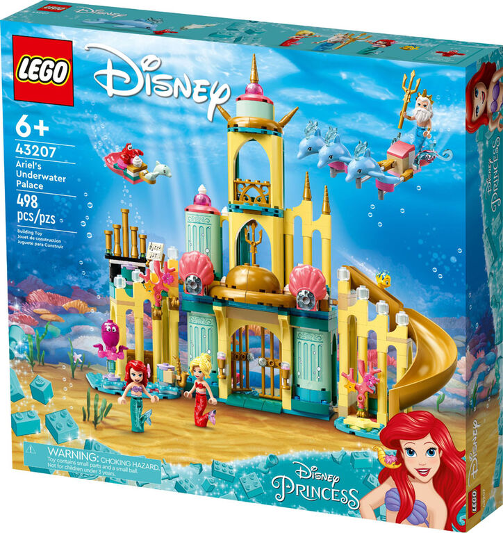 LEGO  Disney Ariel's Underwater Palace 43207 Building Kit (498 Pieces)