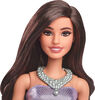 Barbie Fashionistas Poupée 234, cheveux bruns, robe pailletée