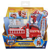 PAW Patrol, Marshall's Deluxe Movie Transforming Fire Truck Toy Car with Collectible Action Figure