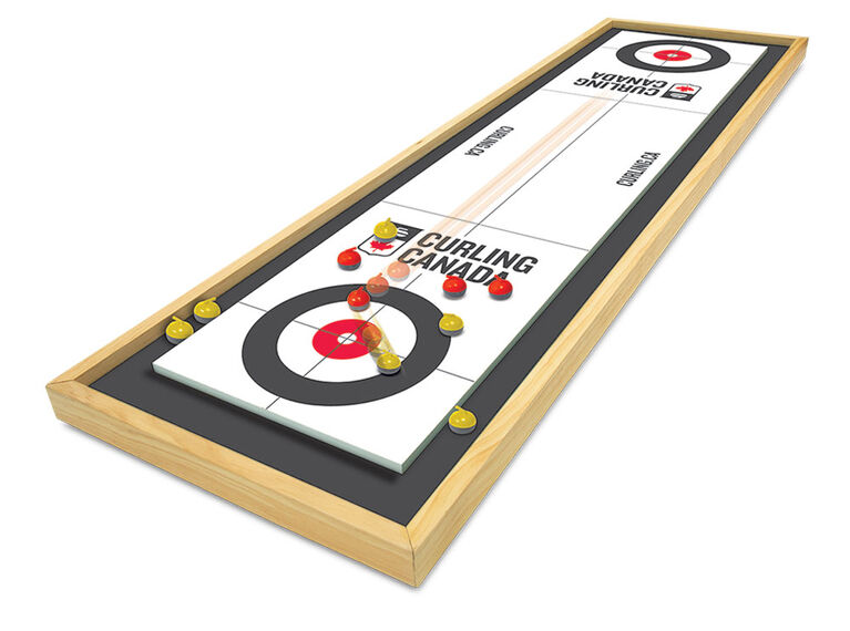 Curling Canada Ensemble De Curling De Table De Luxe En Bois