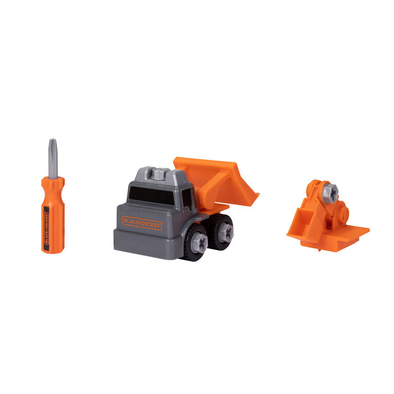 Black and Decker Kit: Excavator Truck and Bulldozer