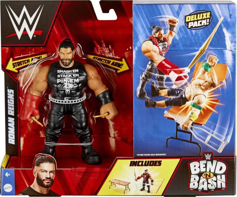 WWE Bend 'N Bash Figurines articulées de luxe Assort., 13,97 cm