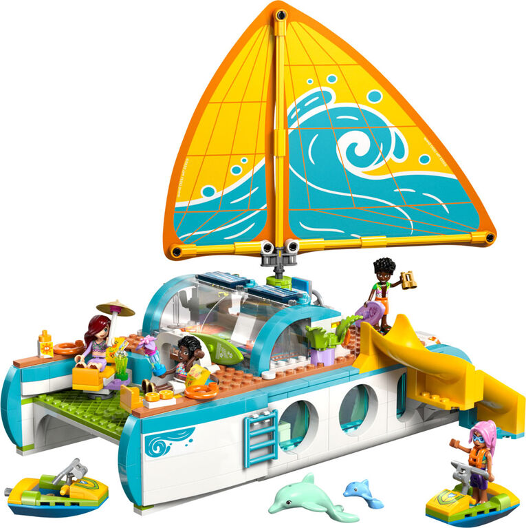 LEGO Friends L'aventure en Bateau, Ensemble de Construction pour Enfants, Jouet de Jeu de Rôle Imaginatif 42664