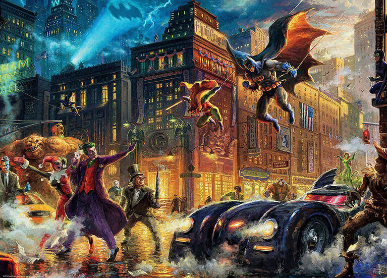Ceaco DC Comics Thomas Kinkade 1000 Piece Puzzle Gotham City