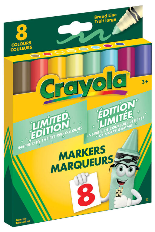 Crayola Limited Edition Broad Line Markers, 8 Count