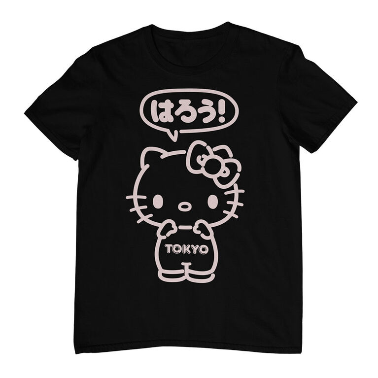 Hello Kitty Tokyo- Tshirt Noir- Moyen