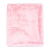 Couverture en peluche en fausse fourrure : Rose