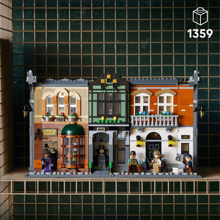 LEGO Icons Sherlock Holmes: Book Nook Kit - Building Set for Adults 18+ - DIY Collectible - 10351