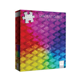 "Gradient Cubes" 1000 Piece Puzzle - English Edition