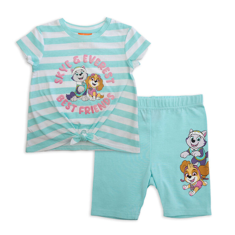 Ensemble Short et T-shirt 2 Pi&egrave;ces Paw Patrol - Bleu 3T