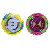 Beyblade Burst QuadStrike Fierce Bazilisk B8 and Hydra Kerbeus K8 Spinning Top Dual Pack, 2 Battling Game Top Toy