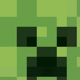 Minecraft Luncheon Napkins, 16 pieces