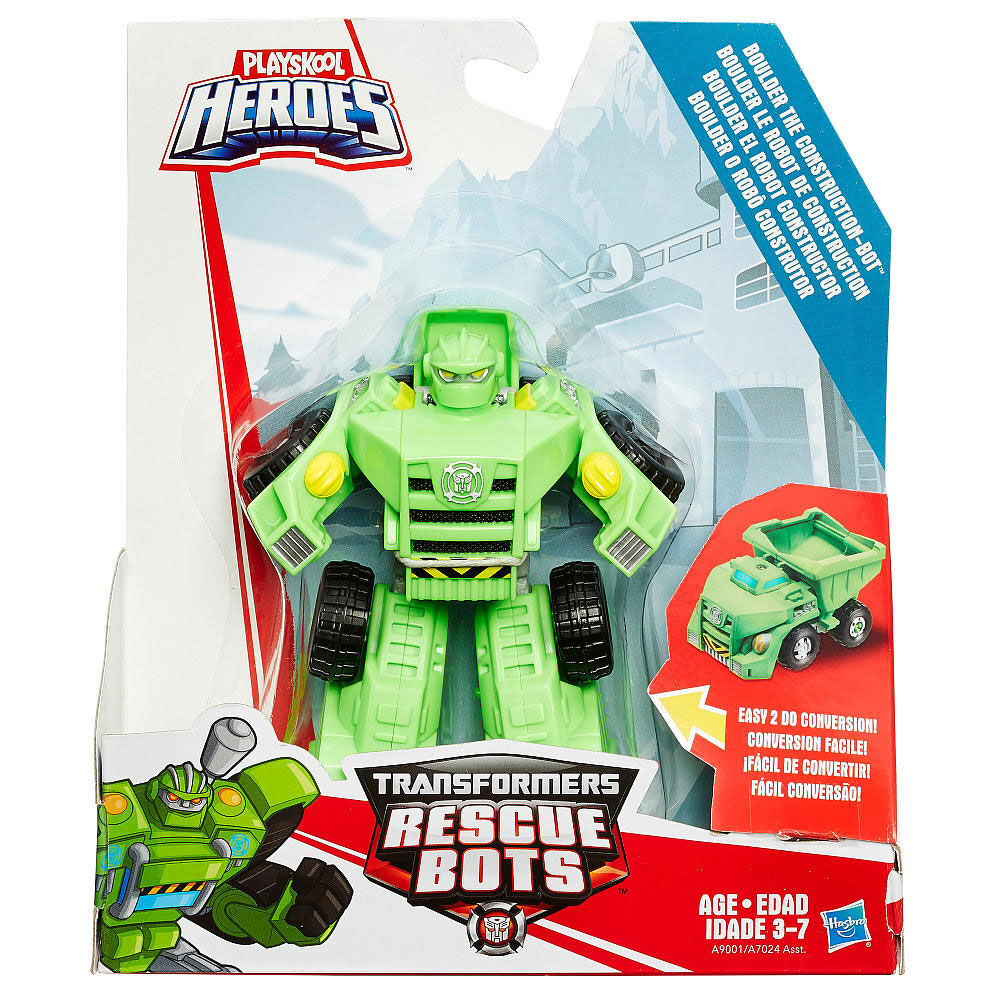 Playskool Heroes Transformers Rescue Bots Boulder the Construction-Bot Figure