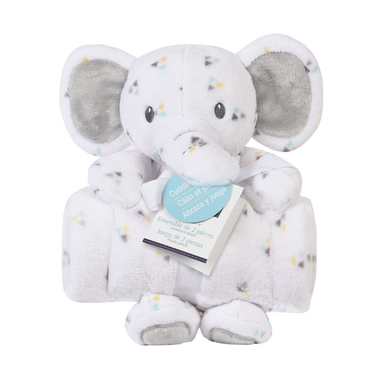 Baby's First By Nemcor 2 Piece Set- Cuddle And Play Elephant