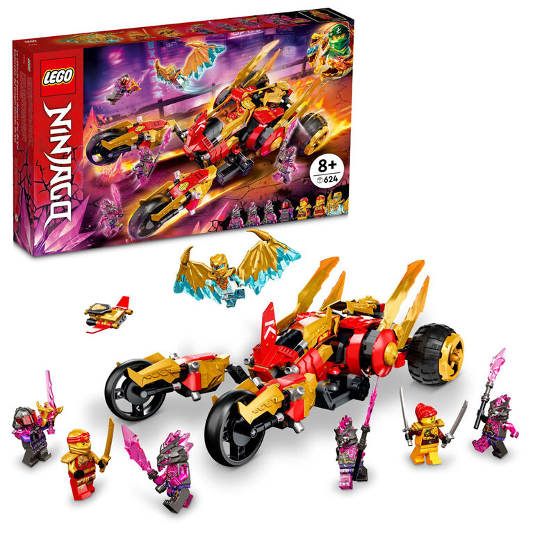 LEGO NINJAGO Kai's Golden Dragon Raider 71773 Building Kit (624 Pieces)