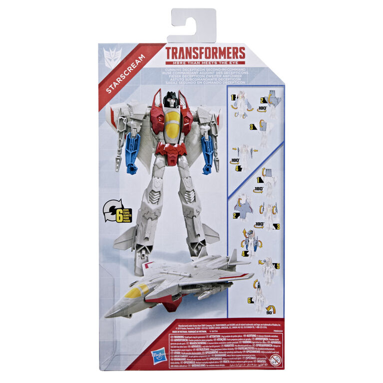 Transformers Toys Titan Changers Starscream Action Figure, 11-inch