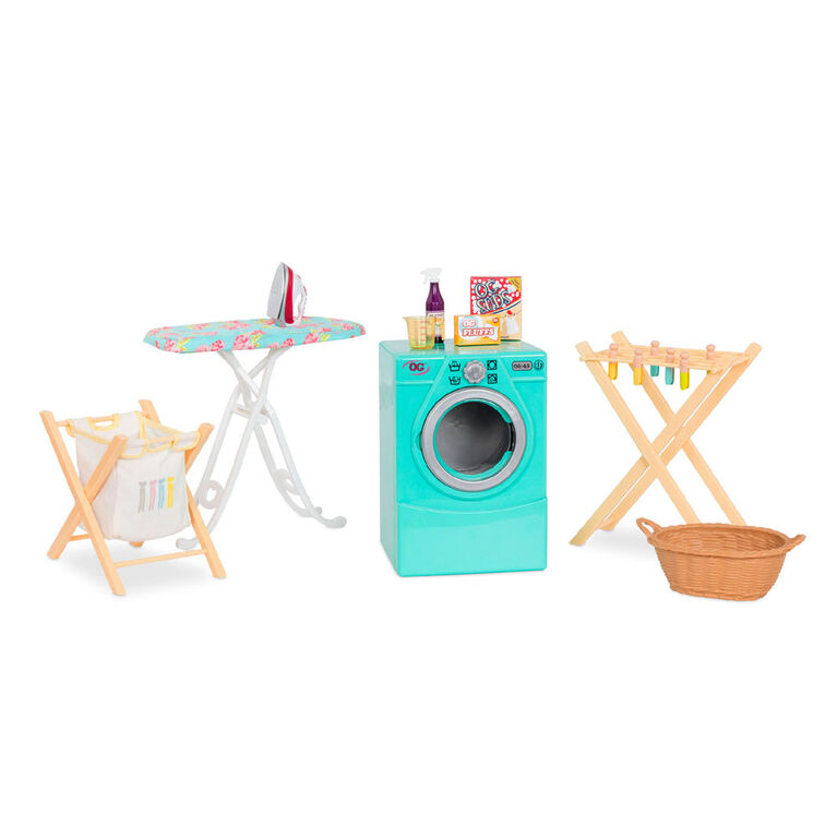 Tumble & Spin Laundry Set, Our Generation, Ensemble de buanderie pour poupées de 18 po