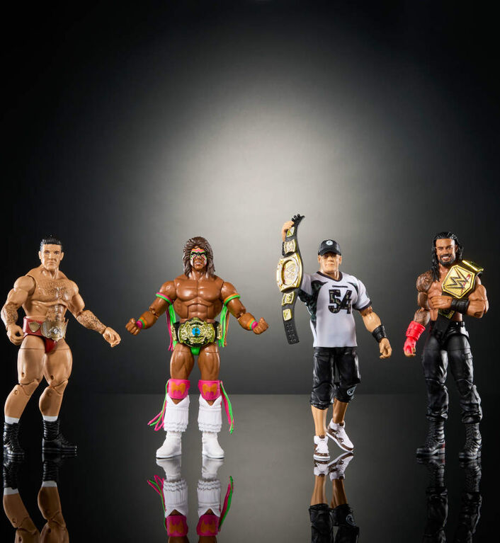 Mattel WWE Hall of Champions 4-Pack Action Figures & Accessories, 6-inch Collectibles Set Mattel WWE Hall of Champions 4-Pack Action Figures & Accessories, 6-inch Collectibles Set