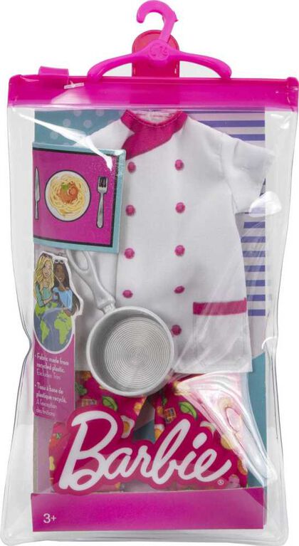 Barbie Fashion Pack, Career Chef Doll Clothes for Barbie Doll with 1 Outfit & 1 Accessory