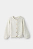 RISE Little Earthling Popcorn Cardigan White