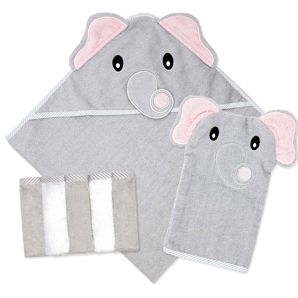 Baby Mode Signature Ensemble de bain 7 pièces : Éléphant gris