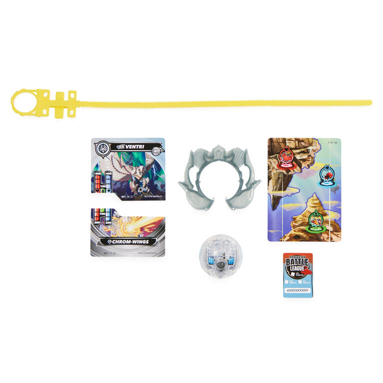 Bakugan, Special Attack Ventri, figurine articul&eacute;e personnalisable rotative et cartes &agrave; collectionner