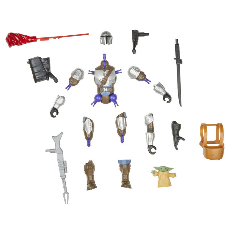 MixMashers Star Wars the Mandalorian and Grogu Custom Mix-And-Match Deluxe Action Figure Set & Accessories
